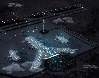 El Alamein International Airport near Ogami Water Chalets providing convenient travel access from Ras El Hekma.