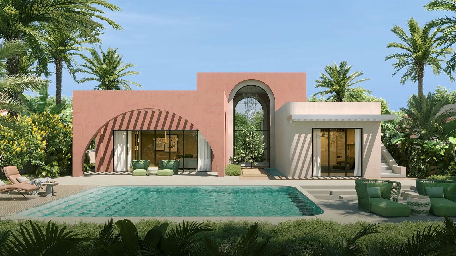 Ogami Water Chalets North Coast Egypt premium waterfront residences with swimmable lagoons and lush landscapes